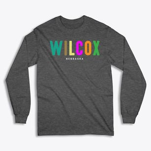 Wilcox Nebraska Color Pop Classic Long Sleeve T-Shirt