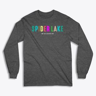 Spider Lake Wisconsin Color Pop Classic Long Sleeve T-Shirt