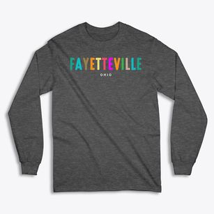 Fayetteville Ohio Color Pop Classic Long Sleeve T-Shirt