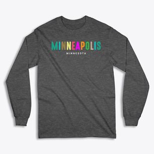 Minneapolis Minnesota Color Pop Classic Long Sleeve T-Shirt