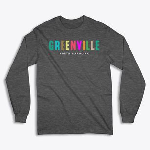 Greenville North Carolina Color Pop Classic Long Sleeve T-Shirt