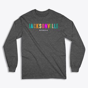 Jacksonville Georgia Color Pop Classic Long Sleeve T-Shirt