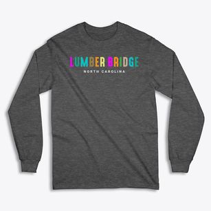 Lumber Bridge North Carolina Color Pop Classic Long Sleeve T-Shirt