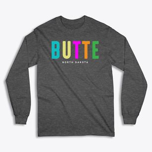 Butte North Dakota Color Pop Classic Long Sleeve T-Shirt