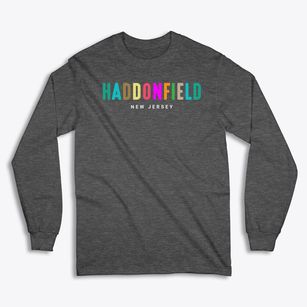 Haddonfield New Jersey Color Pop Classic Long Sleeve T-Shirt