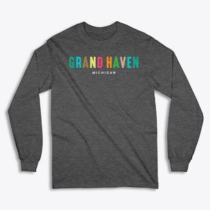 Grand Haven Michigan Color Pop Classic Long Sleeve T-Shirt