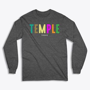 Temple Texas Color Pop Classic Long Sleeve T-Shirt