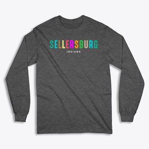 Sellersburg Indiana Color Pop Classic Long Sleeve T-Shirt