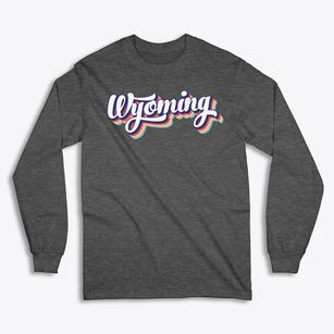  Wyoming Retro Candy Vibes Classic Long Sleeve T-Shirt