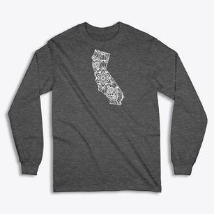  California Flower Art Classic Long Sleeve T-Shirt