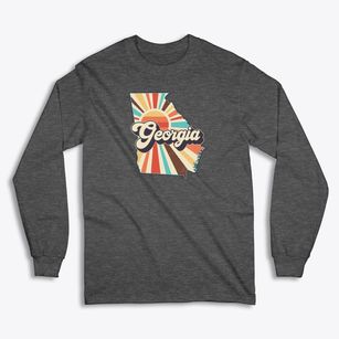  Georgia Retro Art Classic Long Sleeve T-Shirt