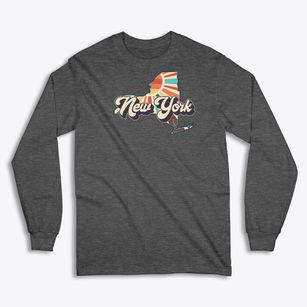  New York Retro Art Classic Long Sleeve T-Shirt