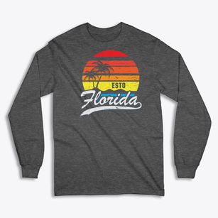 Esto Florida Palm Tree Sunset Classic Long Sleeve T-Shirt