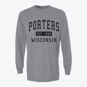 Porters Wisconsin Classic Established Classic Long Sleeve T-Shirt