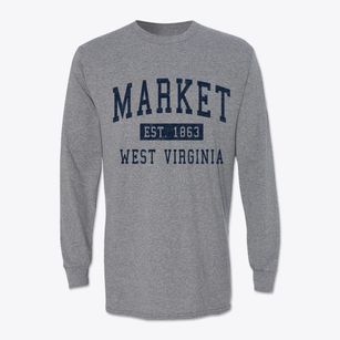 Market West Virginia Classic Established Classic Long Sleeve T-Shirt