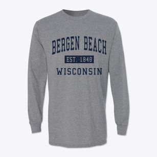 Bergen Beach Wisconsin Classic Established Classic Long Sleeve T-Shirt