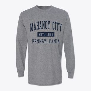 Mahanoy City Pennsylvania Classic Established Classic Long Sleeve T-Shirt