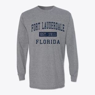 Fort Lauderdale Florida Classic Established Classic Long Sleeve T-Shirt