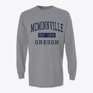 Mcminnville Oregon Classic Established Classic Long Sleeve T-Shirt