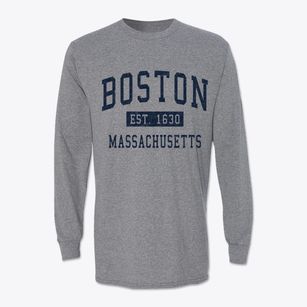 Boston Massachusetts Classic Established Classic Long Sleeve T-Shirt