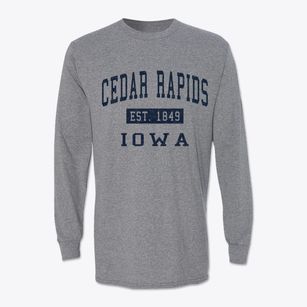Cedar Rapids Iowa Classic Established Classic Long Sleeve T-Shirt