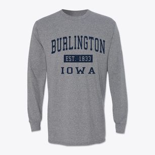 Burlington Iowa Classic Established Classic Long Sleeve T-Shirt