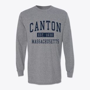 Canton Massachusetts Classic Established Classic Long Sleeve T-Shirt