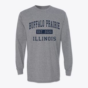 Buffalo Prairie Illinois Classic Established Classic Long Sleeve T-Shirt
