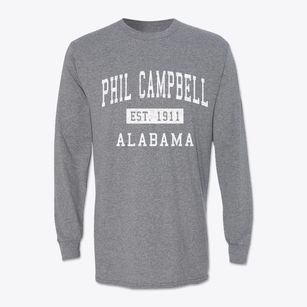 Phil Campbell Alabama Classic Established Classic Long Sleeve T-Shirt