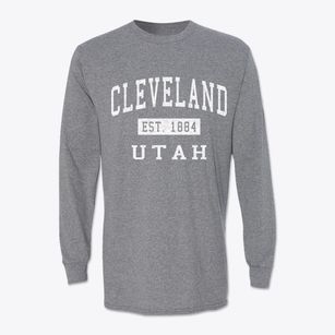 Cleveland Utah Classic Established Classic Long Sleeve T-Shirt