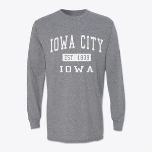 Iowa City Iowa Classic Established Classic Long Sleeve T-Shirt