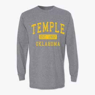 Temple Oklahoma Classic Established Classic Long Sleeve T-Shirt