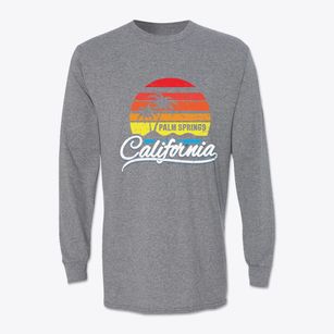 Palm Springs California Palm Tree Sunset Classic Long Sleeve T-Shirt