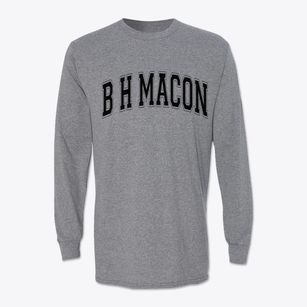 B H Macon Elementary School Varsity Arch Classic Long Sleeve T-Shirt