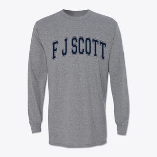 F J Scott Elementary School Varsity Arch Classic Long Sleeve T-Shirt