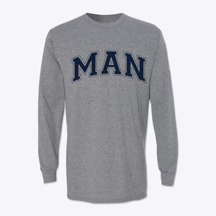 Man High School Varsity Arch Classic Long Sleeve T-Shirt