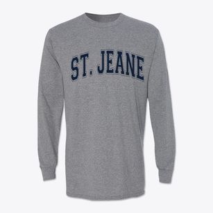 St Jean Baptiste Parish Varsity Arch Classic Long Sleeve T-Shirt