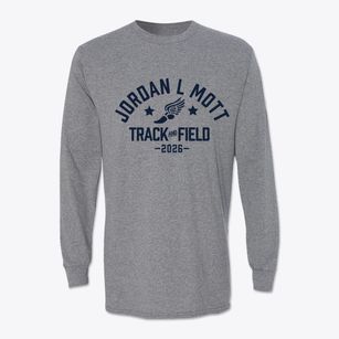 Jordan L Mott Track and Field Classic Long Sleeve T-Shirt