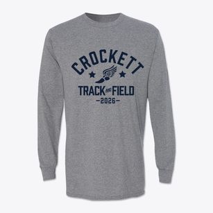 Crockett Junior High School Track and Field Classic Long Sleeve T-Shirt