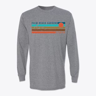 Palm Beach Gardens Florida Blissful Sunset Classic Long Sleeve T-Shirt