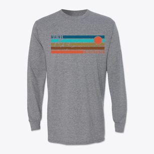 Maine Wisconsin Blissful Sunset Classic Long Sleeve T-Shirt