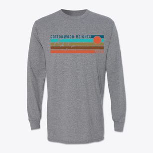 Cottonwood Heights Utah Blissful Sunset Classic Long Sleeve T-Shirt