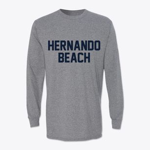 Hernando Beach Florida Classic Block Classic Long Sleeve T-Shirt