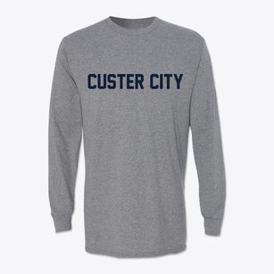Custer City Oklahoma Classic Block Classic Long Sleeve T-Shirt