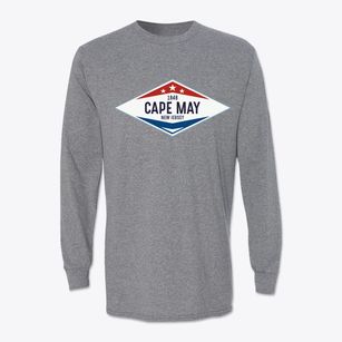 Cape May New Jersey Diamond Star Classic Long Sleeve T-Shirt