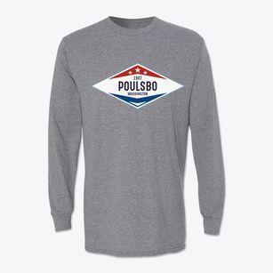 Poulsbo Washington Diamond Star Classic Long Sleeve T-Shirt