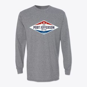 Port Jefferson New York Diamond Star Classic Long Sleeve T-Shirt