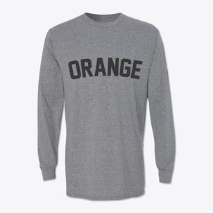 Orange Connecticut Classic Curve Classic Long Sleeve T-Shirt