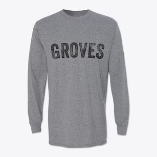 Groves Texas Timeless Retro Classic Long Sleeve T-Shirt