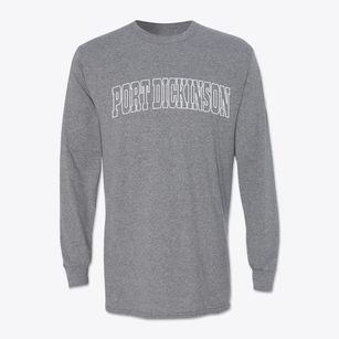 Port Dickinson New York Trendy Block Classic Long Sleeve T-Shirt